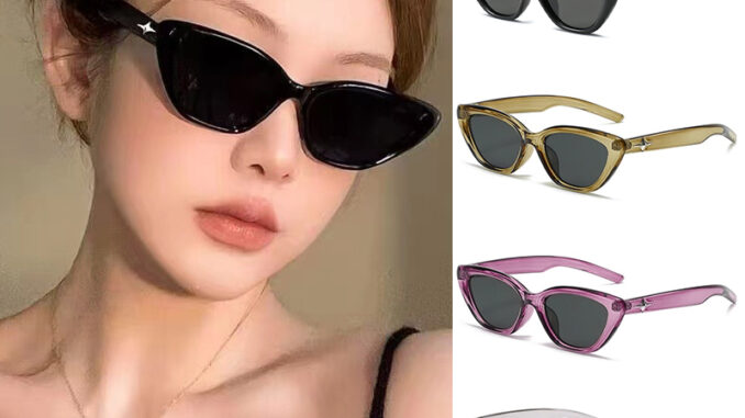 COD❤️พร้อมส่ง-แว่นตากันแดดตาแมวY2Kแฟชั่นเกาหลีสไตล์วินเทจป้องกันรังสียูวีเบาพิเศษแว่นกรองแสงผู้ชายและผู้หญิง-a.one