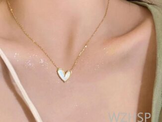 สร้อยคอโซ่ จี้เปลือกหอย สีทอง แฟชั่นสําหรับผู้หญิง