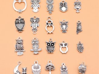 จี้รูปนกฮูก สําหรับทําเครื่องประดับ งานฝีมือ Diy L10224 20 ชิ้นต่อชุด