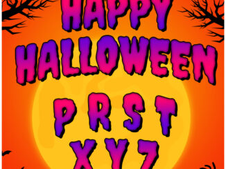 ตัวรีดติดเสื้ออักษร  P - Z  FP001F ตรีมฮาโลวีน Halloween  ‍♀ รีดง่ายรีดติดทุกเนื้อผ้า