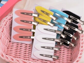 [highbuying] 4 ชิ้น / เซต ไร้รอยต่อ กว้าง เรซิน ใส สีลูกกวาด กิ๊บติดผม ปกป้องผม แต่งหน้า ปากเป็ด คลิป ใหม่ พร้อมส่ง