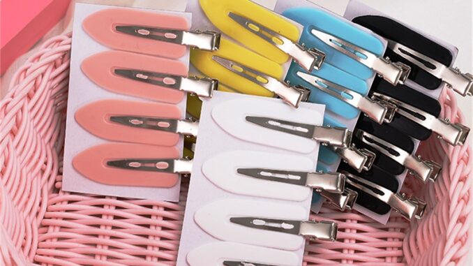 [highbuying] 4 ชิ้น / เซต ไร้รอยต่อ กว้าง เรซิน ใส สีลูกกวาด กิ๊บติดผม ปกป้องผม แต่งหน้า ปากเป็ด คลิป ใหม่ พร้อมส่ง