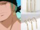 Bluevelvet คอสเพลย์ คลิป ต่างหู ญี่ปุ่น ต่างหูคลิป แฟชั่น เครื่องประดับ Roronoa Zoro ต่างหู
