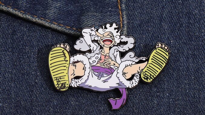 เครื่องประดับ เข็มกลัด รูปการ์ตูนอนิเมะ One Piece Luffy เหมาะกับของขวัญเพื่อน