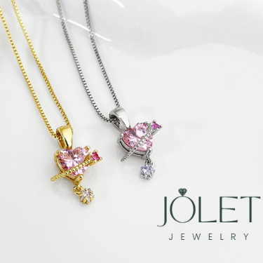 jolet สร้อยคอ เงินแท้ สร้อยคอแฟชั่น necklace ไม่ลอกไม่ดำใส่ไปเที่ยวใส่อาบน้ำได้