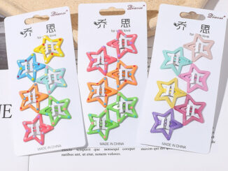 Cute 163 กิ๊บติดผม กิ๊บแป๊กดาว Y2K 6 ชิ้น/แผง