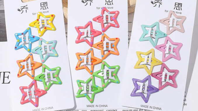 Cute 163 กิ๊บติดผม กิ๊บแป๊กดาว Y2K 6 ชิ้น/แผง Cute 163 กิ๊บติดผม กิ๊บแป๊กดาว Y2K 6 ชิ้น/แผง