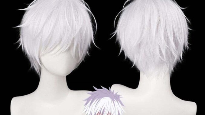 Somedayzl วิกคอสเพลย์ มหาเวทย์ผนึกมาร คอสเพลย์ ผมสังเคราะห์ Satoru Gojo ตัวละครอนิเมะ สีขาว ขนปุย อุปกรณ์คอสเพลย์