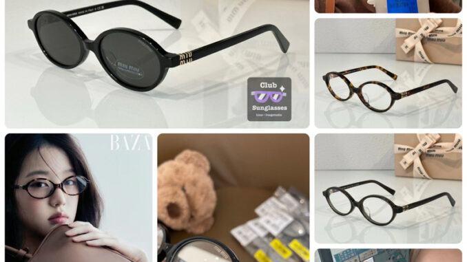 มาเพิ่มแล้วค๊าาา แว่นตา Miu M** ทรงเก๋ๆ สไตร์มินิมอล สุด100%  miu miu sunglasses