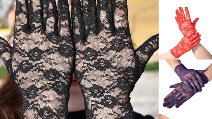 ถุงมือสั้น ผ้าเชียร์ แต่งลูกไม้ ลายดอกไม้ สไตล์วินเทจ เหมาะกับงานปาร์ตี้ งานเลี้ยง ดินเนอร์ แฟนซี สําหรับผู้หญิง ถุงมือสั้น ผ้าเชียร์ แต่งลูกไม้ ลายดอกไม้ สไตล์วินเทจ เหมาะกับงานปาร์ตี้ งานเลี้ยง ดินเนอร์ แฟนซี สําหรับผู้หญิง