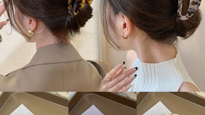 Glamorous ยางรัดผม พิมพ์ลายเสือดาว 9.5 ซม. สําหรับผู้หญิง และเด็กผู้หญิง Glamorous ยางรัดผม พิมพ์ลายเสือดาว 9.5 ซม. สําหรับผู้หญิง และเด็กผู้หญิง