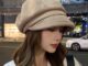 หมวกเบเร่ต์ ทรงแปดเหลี่ยม เข้ากับทุกการแต่งกาย แฟชั่นฤดูใบไม้ร่วง และฤดูหนาว สไตล์อังกฤษเรโทร