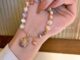 สร้อยข้อมือ ประดับไข่มุก เพทาย แฟชั่นบาร็อค สําหรับผู้หญิง