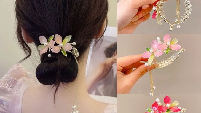 Awaytr กิ๊บติดผมหางม้า โลหะผสม สีชมพู สําหรับผู้หญิง Awaytr กิ๊บติดผมหางม้า โลหะผสม สีชมพู สําหรับผู้หญิง