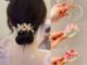 Awaytr กิ๊บติดผมหางม้า โลหะผสม สีชมพู สําหรับผู้หญิง