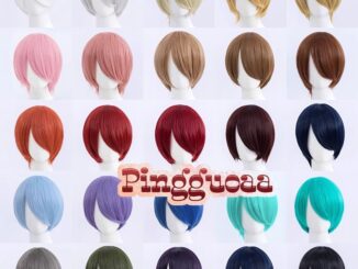 30cm Universal Short Wig Heat Resistant Synthetic Hair Cosplay Wigs