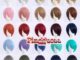 30cm Universal Short Wig Heat Resistant Synthetic Hair Cosplay Wigs