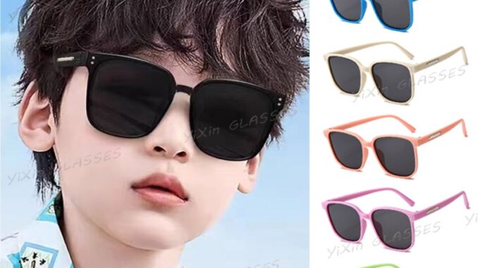 แว่นตากันแดด ป้องกันรังสียูวี ทรงสี่เหลี่ยม ขนาดใหญ่ สีแคนดี้ แฟชั่นเกาหลี สําหรับเด็กผู้ชาย และเด็กผู้หญิง