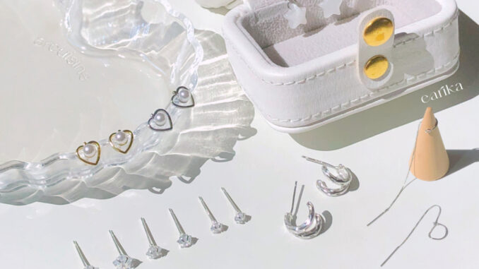 earika.earrings - ต่างหูเงินแท้ S92.5 (เจาะ) เหมาะสำหรับคนแพ้ง่าย - คอลเลคชั่นต้นเดือนมิถุนายน 2023 (2)