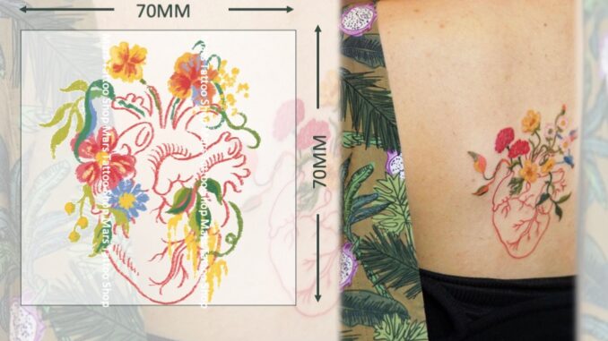 【Mars Tattoo】สติกเกอร์รอยสักชั่วคราว ลายหัวใจ ดอกไม้ หลากสี ติดทนนาน CX021 【Mars Tattoo】สติกเกอร์รอยสักชั่วคราว ลายหัวใจ ดอกไม้ หลากสี ติดทนนาน CX021