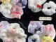 SANRIO ยางรัดผม ผ้ากํามะหยี่ขนนิ่ม ขนาดใหญ่ ลายการ์ตูนซานริโอ้ สไตล์เกาหลี เหมาะกับฤดูหนาว สําหรับเด็กผู้หญิง