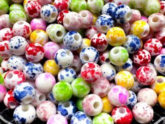 ลูกปัดอะคริลิค ทรงกลม ขนาด 8 มม. สําหรับทําเครื่องประดับ แฮนด์เมด DIY 50 ชิ้น ต่อแพ็ก
