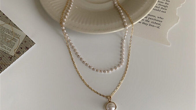 2 layer pearl necklace - morning.earrings