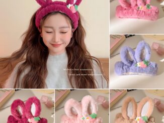 ใหม่ ที่คาดผมหูกระต่ายน่ารัก สตรอเบอร์รี่ หมี ตุ๊กตา ที่คาดผม ล้างเครื่องสําอาง แฟชั่น เด็กผู้หญิง เครื่องประดับผม