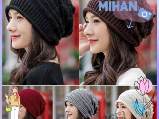 Mh หมวกบีนนี่ ผ้าขนสัตว์ถัก แบบหนา โอเวอร์ไซซ์ ให้ความอบอุ่น สีพื้น แฟชั่นสําหรับผู้ชาย และผู้หญิง