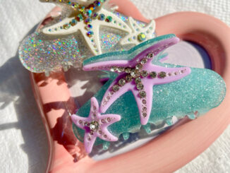มีสีใหม่ STARFISH GLITTER กิ๊บหนีบผมปลาดาว ขนาด 8.7 CM