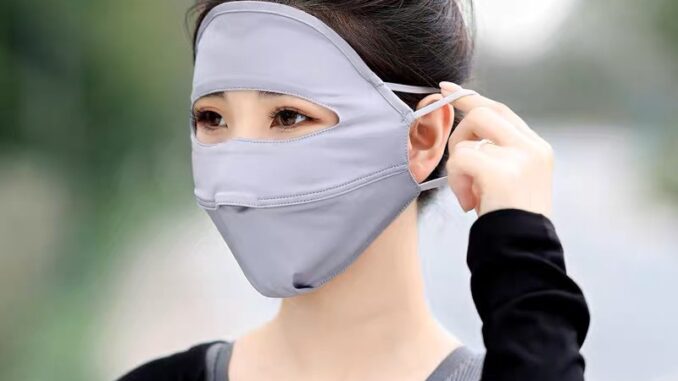 หน้ากากกันแดด ผ้าเรยอน ระบายอากาศได้ดี ป้องกันรังสีอัลตราไวโอเลต เหมาะกับใส่กลางแจ้ง แฟชั่นฤดูร้อน สําหรับผู้หญิง