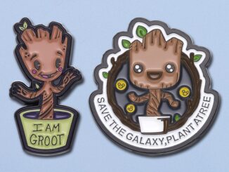 เข็มกลัด รูปการ์ตูน Groot น่ารัก ประหยัดกาแล็กซี่ ต้นไม้ ข้อความ เครื่องประดับ สําหรับแฟนคลับ เพื่อน