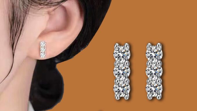 Vvi Moissanite Earring ต่างหูเงินแท้ 925 เพชรโมอีส เครื่องประดับยอดฮิต เครื่องประดับหญิง ของขวัญ vvs/D Vvi Moissanite Earring ต่างหูเงินแท้ 925 เพชรโมอีส เครื่องประดับยอดฮิต เครื่องประดับหญิง ของขวัญ vvs/D