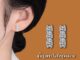Vvi Moissanite Earring ต่างหูเงินแท้ 925 เพชรโมอีส เครื่องประดับยอดฮิต เครื่องประดับหญิง ของขวัญ vvs/D
