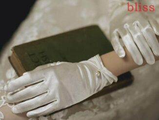 Bliss ถุงมือผ้าซาติน แบบเต็มนิ้ว อินเทรนด์เจ้าสาว โลลิต้า JK ห้านิ้ว สําหรับผู้หญิง งานแต่งงาน