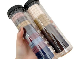 ยางรัดผม ยืดหยุ่นสูง ไร้รอยต่อ สีพื้น เรียบง่าย สําหรับมัดผมหางม้า 20 ชิ้น ต่อกล่อง