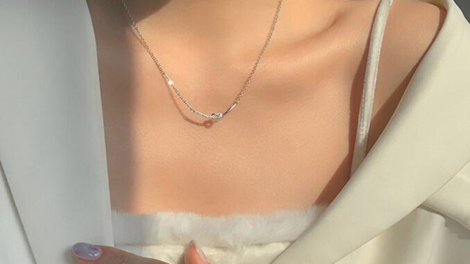 สร้อยคอโชคเกอร์ เงิน S925 จี้ไทเทเนียม ประดับเพชร เพทาย สีทอง เครื่องประดับ สําหรับผู้หญิง