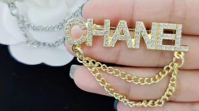 เข็มกลัดโซ่ แฟชั่นคลาสสิก หรูหรา สําหรับผู้หญิง