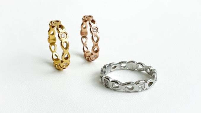 Infinity blink 14k ring. (แหวนงานชุบ 14k สแตนเลส สวยทน โดนแอลกอฮอลล์ได้ ไม่ลอก) Infinity blink 14k ring. (แหวนงานชุบ 14k สแตนเลส สวยทน โดนแอลกอฮอลล์ได้ ไม่ลอก)