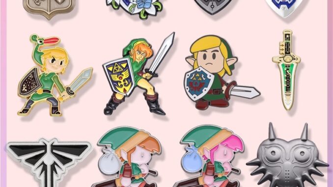 เข็มกลัด รูป Legend of Zelda Enamel ของที่ระลึกเกม เข็มกลัดปกเสื้อ สําหรับเพื่อน เข็มกลัด รูป Legend of Zelda Enamel ของที่ระลึกเกม เข็มกลัดปกเสื้อ สําหรับเพื่อน