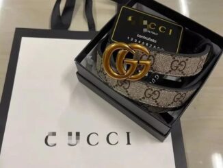 พร้อมส่ง  เข็มขัดหนัง g หัวทอง +อุปกรณ์ ใส่ได้ทั้งหญิงและชาย รุ่นสายเล็ก