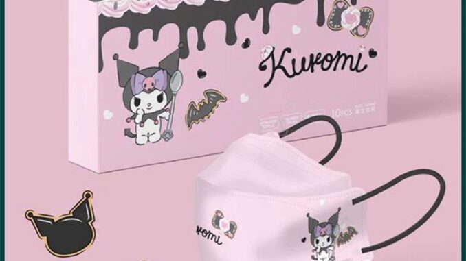 3d หน้ากาก Kf94การ์ตูนน่ารัก Kulomi หน้ากากผู้ใหญ่หน้ากากป้องกันแบบใช้แล้วทิ้งหน้ากากกันฝุ่น3d 4ชั้น【Goob】