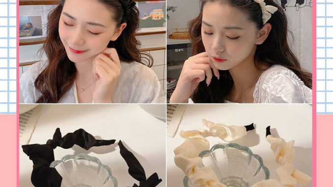 [จัดส่งในกทม] เกาหลีดีงาม ที่คาดผม หูกระต่าย ที่คาดผมสีดำ ส่วนที่บาง ภาษาฝรั่งเศส เครื่องประดับผมแฟชั่น