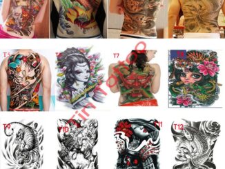แทททู แทททูกันน้ำ Tattoo รอยสัก สติกเกอร์ลายสัก แทททูเต็มหลัง
