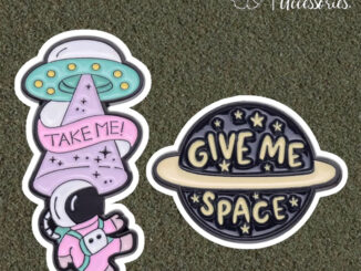 ʕ •ᴥ•ʔ ✿ พร้อมส่ง : เข็มกลัดเซ็ทยานอวกาศ