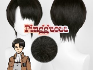 Anime Attack on Titan Levi Ackerman 30cm Black Brown Short Heat Resistant Synthetic Wigs