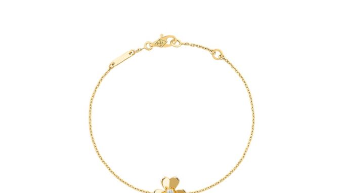 [พร้อมกล่อง] Vca Van Cleef & Arpels Frivole Yellow k Gold White k Gold Diamond Mini Bracelet