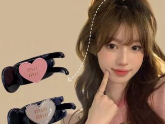 [Magpie] ใหม่ กิ๊บติดผมหางม้า ลายตัวอักษร love สีแดง สําหรับผู้หญิง 2023