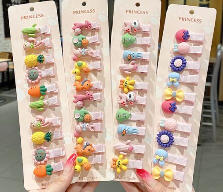 พร้อมส่งในไทย  ชุดกิ๊บติดผม ลายการ์ตูนน่ารัก เครื่องประดับ กิ๊บติดผม สําหรับเด็ก 1แพ็คมี10ชิ้น กิ๊บขนาดเล็ก กิ๊บเด็ก