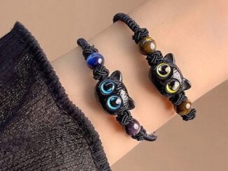 COD❤️ใหม่สไตล์จีนแมวถักเชือกน่ารักคู่สร้อยข้อมือ Niche ออกแบบของขวัญ-a.one